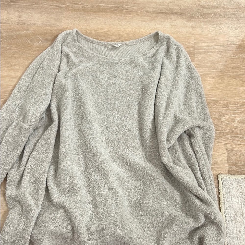Women's Gray Dolman Sleeve Sweater